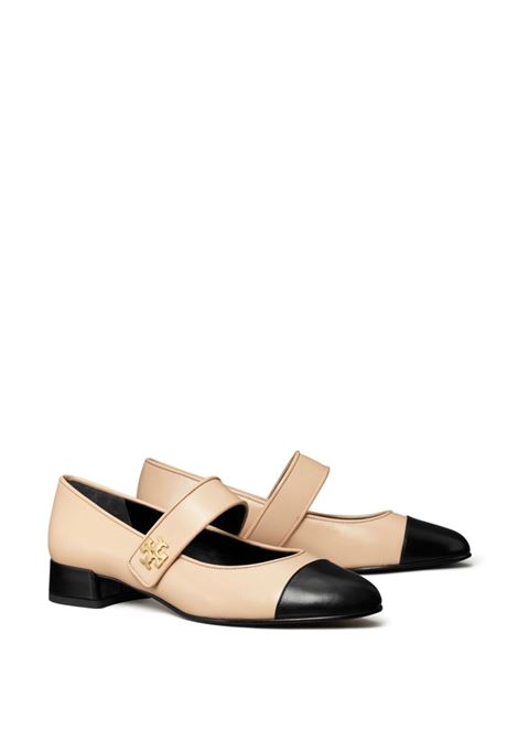 Beige and black mary jane ballerina shoes Tory Burch - women TORY BURCH | 160312650